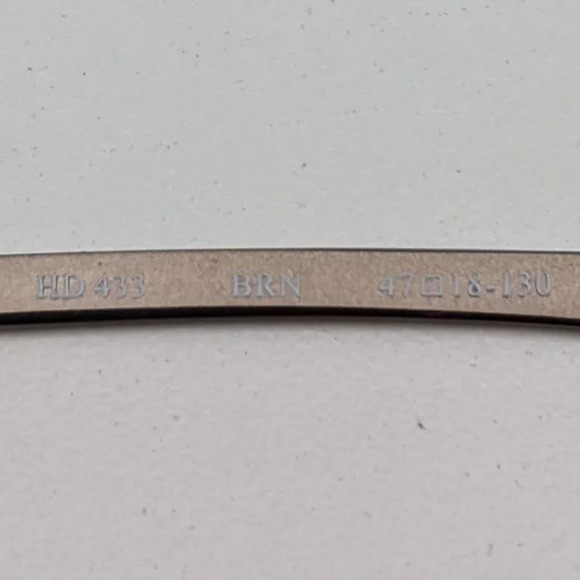 🕶️NEW! Harley-Davidson HD433 BRN Eyeglasses 47/18 130 /KAA207🕶️ - Picture 4 of 6